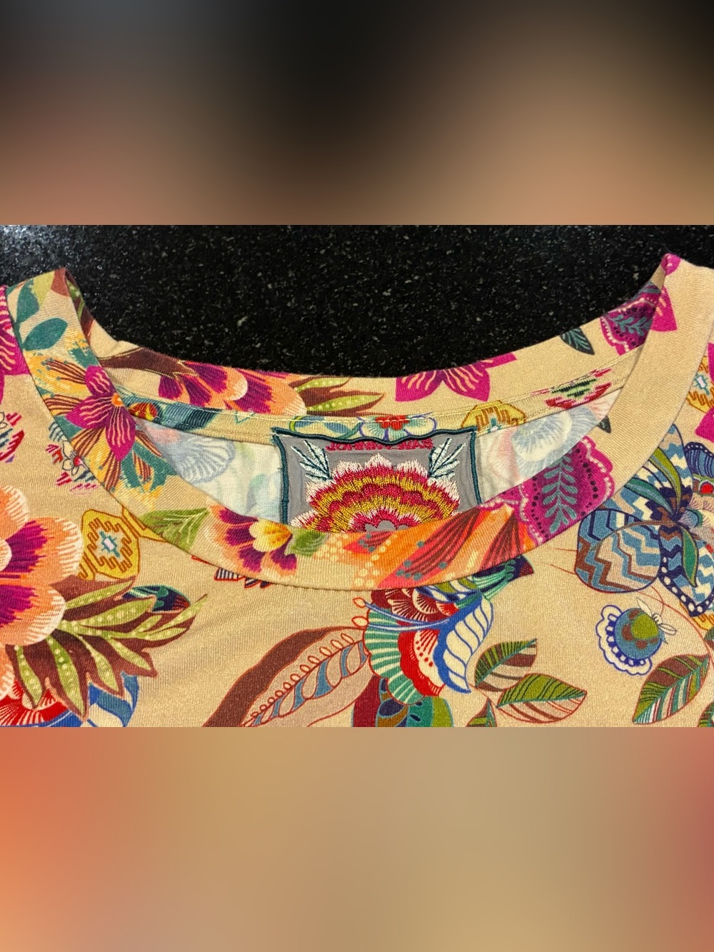 Johnny Was Zaki Favorite Crewneck Tee Multi SZ. XL Women’s - Picture 5 of 12